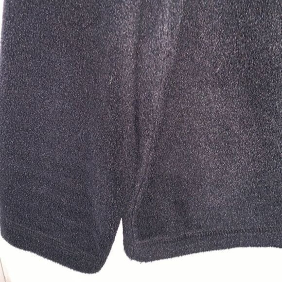 Cabelas Black Half Zip Fleece Pullover Outdoor Warm Layer L Reg - Picture 5 of 8